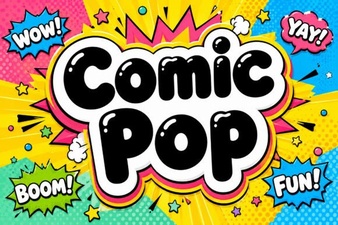Comic Pop Font for Fun and Creative Design Projects