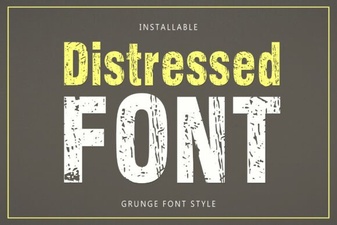 Creative Distressed Font Designs for Unique Projects