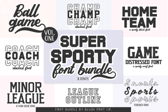 Super Sport Bundle Font for Dynamic Design Projects