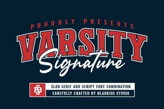 Varsity Signature Font for Creative Design Projects