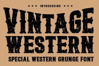 Vintage Western Font for Authentic Design Projects