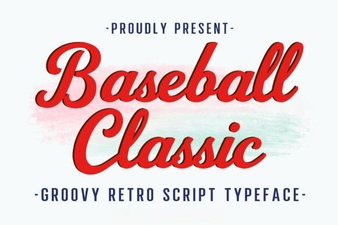 Baseball Classic Font for Retro Sports Design Projects