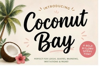 Coconut Bay Font: Creative Typography for Bold Design Projects